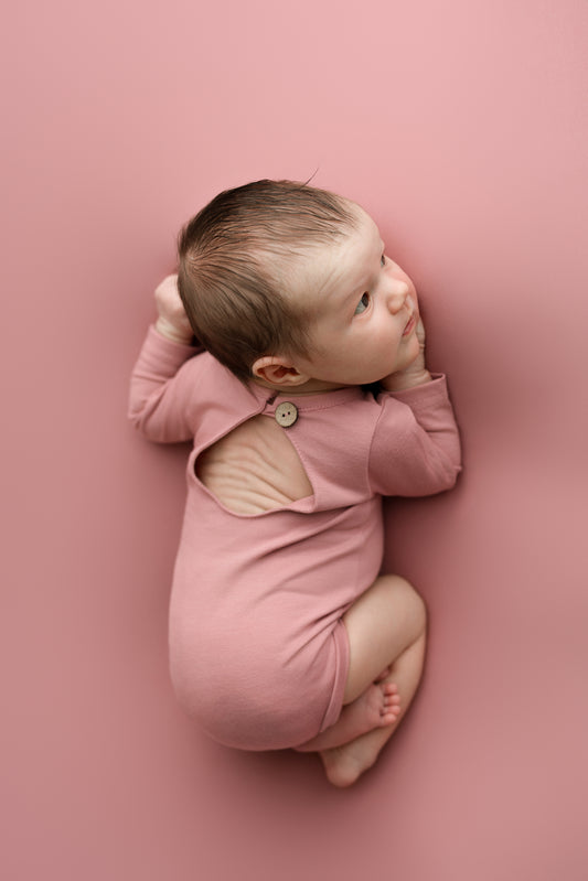 OLD ROSE backdrop, wrap, outfit, hat